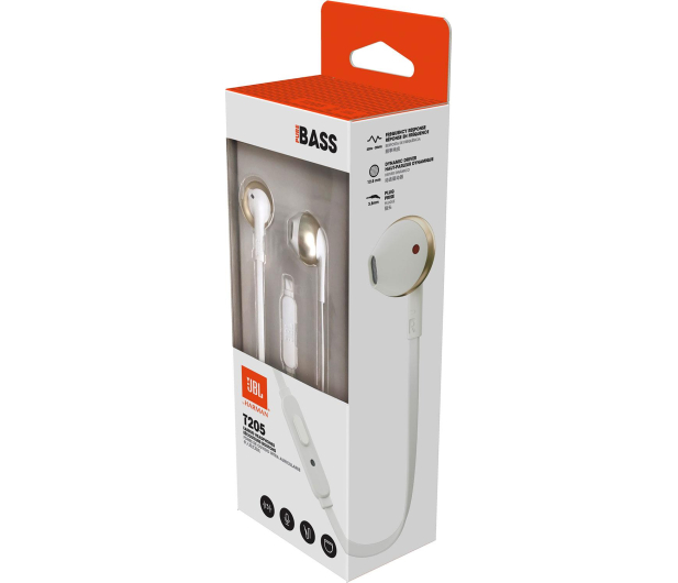 JBL T205 Zlote - 387777 - zdjęcie 4